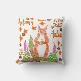 Floral Autumn Squuriel Kussen