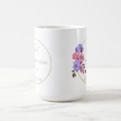 Floral avec citation de tasse (Centre)