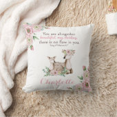 Floral Baby en Moeder Deer Bijbel Verse Nursery Kussen (Deken)