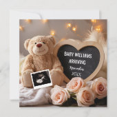 Floral Baby Faire-part pour les médias sociaux (Devant)