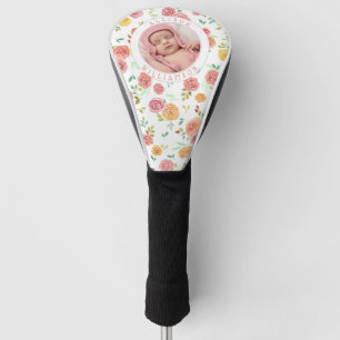Floral Baby Foto voor vrouwen Golfheadcover