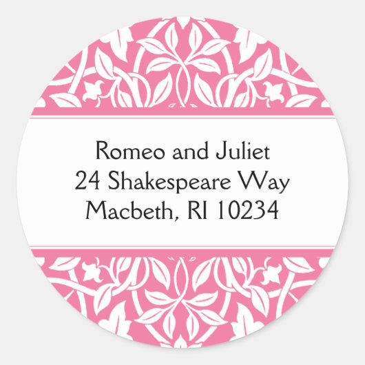 Floral Baby Girl Étiquette de adresse - Cotton Can (Devant)