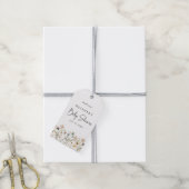 Floral Baby shower Cadeaulabel (Met Touw)
