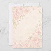 Floral Baby shower Uitnodiging Achtergrond (Achterkant)