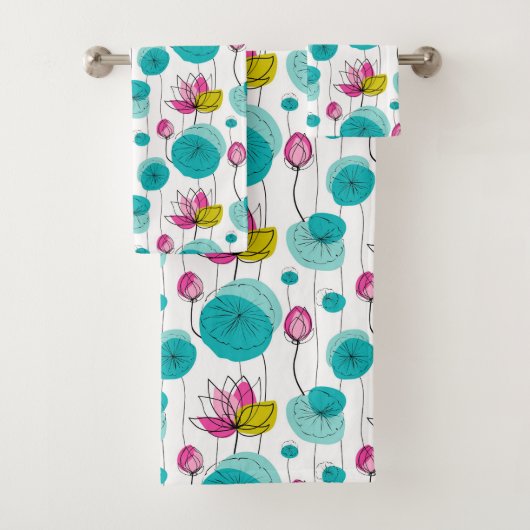 Floral Bad Handdoek (Insitu)