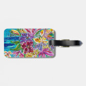 Floral Bagagelabel (Achterkant horizontaal)