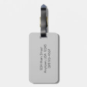 Floral Bagagelabel, Roze Roze Bagagelabel (Achterkant verticaal)