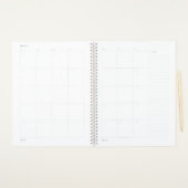 Floral Bakery Rolling Pin Patisserie gestript Planner (Maandelijkse pagina's)