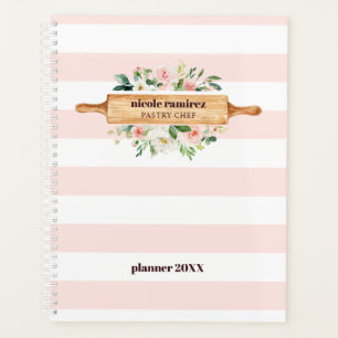 Floral Bakery Rolling Pin Patisserie gestript Planner