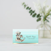 Floral Bakkerij Mixer Ombre Visitekaartje (Staand voorkant)