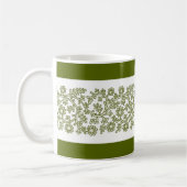 Floral Band, Mug de café vert (Gauche)