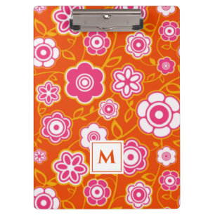 Floral Bandana Print Monogram Klembord