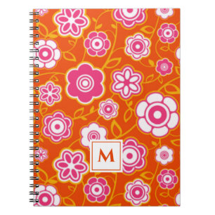 Floral Bandana Print Monogram Notitieboek