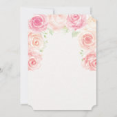 Floral Baptism Invitation Kaart (Achterkant)