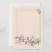 Floral Baptismal Kaart (Achterkant)