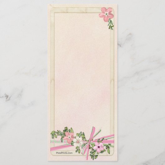 Floral Baptismal programme 1/5 (Dos)