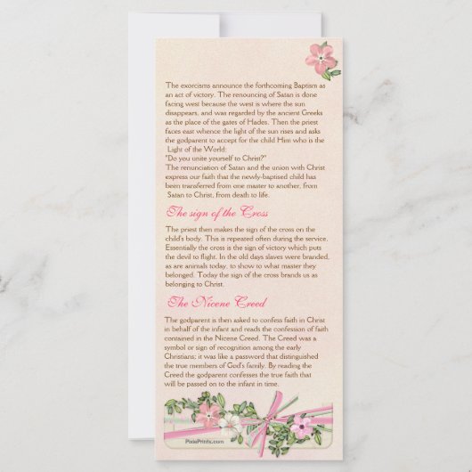 Floral Baptismal Programme 2/5 (Dos)