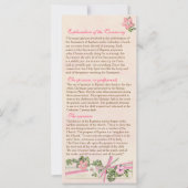 Floral Baptismal Programme 2/5 (Devant)