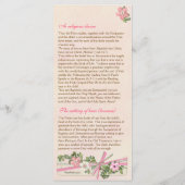 Floral Baptismal Programme 4/5 (Dos)