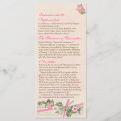 Floral Baptismal Programme 4/5 (Devant)