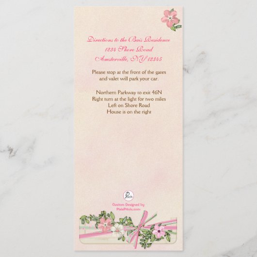 Floral Baptismal Programme 5/5 (Dos)