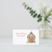 Floral Barn Antique ferme Carte de visite (Debout devant)