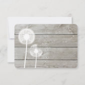 Floral Barn Board RSVP Kaartje (Achterkant)