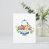 Floral Basket Briefkaart (Staand voorkant)