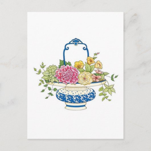Floral Basket Briefkaart (Voorkant)