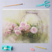 Floral Basket Tissue Paper Tissuepapier (Craft)