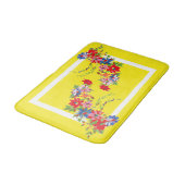 Floral Bath Mat (Gekanteld)