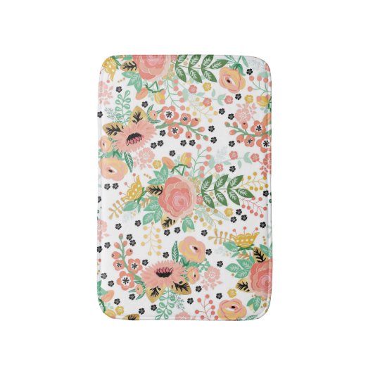  Floral Bath Mat (Voorkant Verticaal)