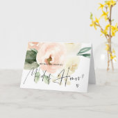 Floral Be My Maid of Honor Proposition Carte Maria (Fleur jaune)