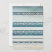 Floral Beach Lace Bachelorette Kaart (Achterkant)