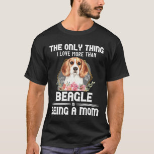 Floral Beagle Puppy Eigenaar Dog Moeder T-shirt