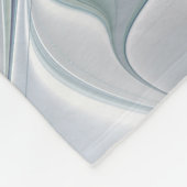 Floral Beauty Abstracte Modern Blue Pastel Flower Fleece Deken (Hoek)