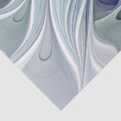 Floral Beauty Abstracte Modern Blue Pastel Flower Tissuepapier (Detail)