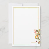 Floral Beauty bevestiging uitnodiging (Achterkant)