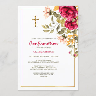 Floral Beauty bevestiging uitnodiging