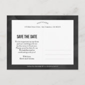 Floral Beauty bewerkbare kleur Save the Date Kaart (Achterkant)