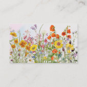 Floral Beauty Consultant Carte de visite (Dos)