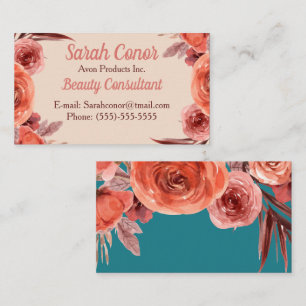 Floral Beauty Consultant Carte de visite