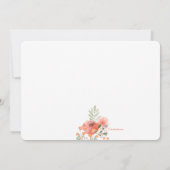 Floral Beauty Graduation Photo Invitation (Dos)