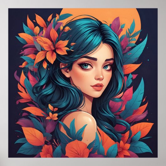 Floral Beauty Poster (Voorkant)