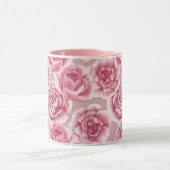 Floral Beauty - tasse aux fleurs roses. (Centre)