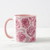 Floral Beauty - tasse aux fleurs roses. (Gauche)