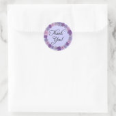 Floral bedankt jullie kiezers ronde sticker (Tas)