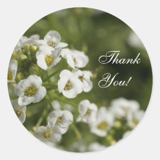 Floral bedankt jullie kiezers ronde sticker