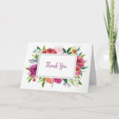 Floral bedankt kaart (Voorkant)