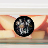 Floral bedankt labels (Aangebracht)